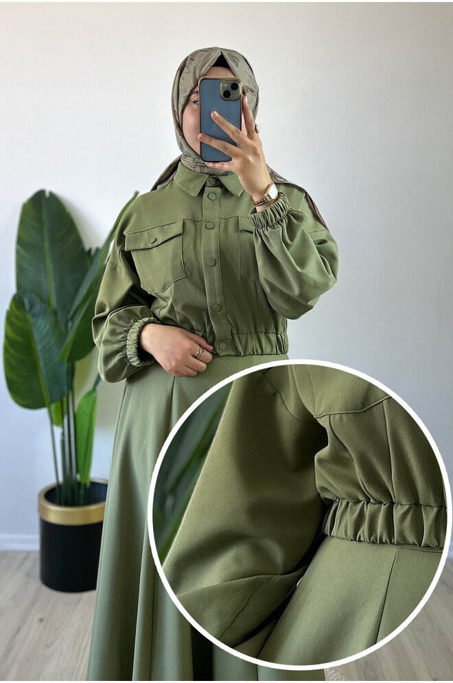 Bomber Ceketli Etekli Takım Yeşil