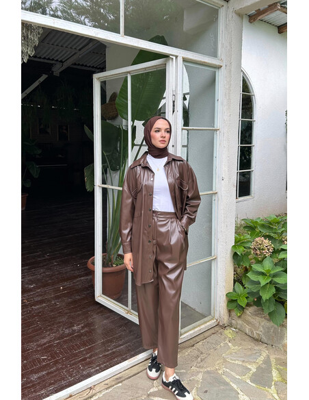 Leny Deri Takım Kahve