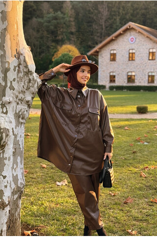 Leny Deri Takım Kahve 2