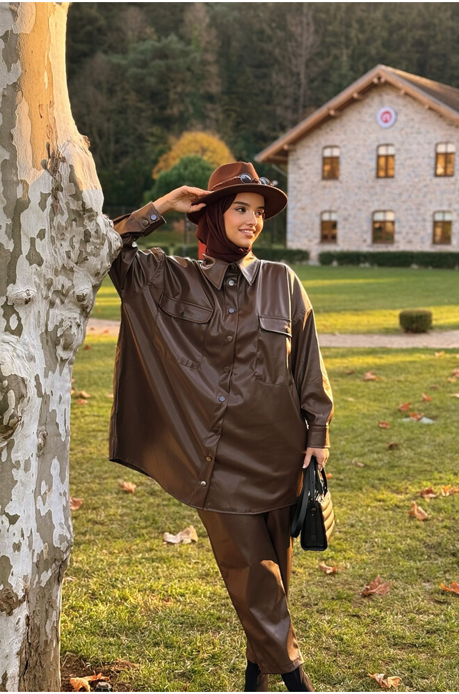 Leny Deri Takım Kahve