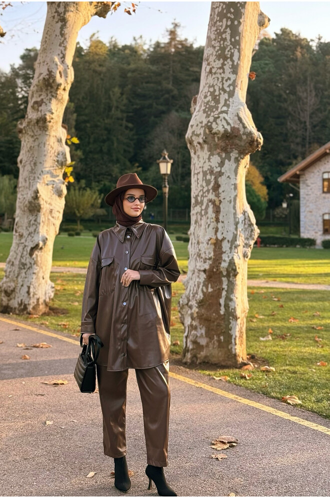 Leny Deri Takım Kahve