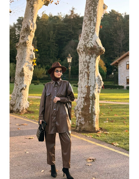 Leny Deri Takım Kahve