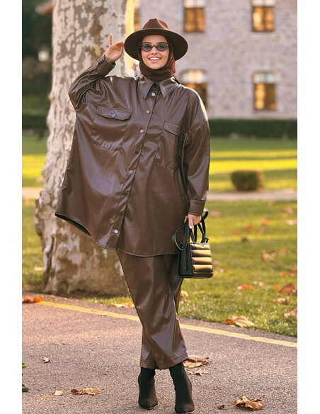 Leny Deri Takım Kahve