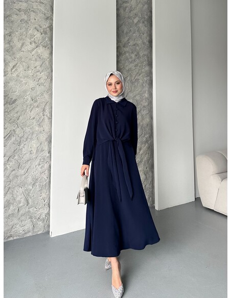 Melis İtalyan Krep İkili Takım - Lacivert