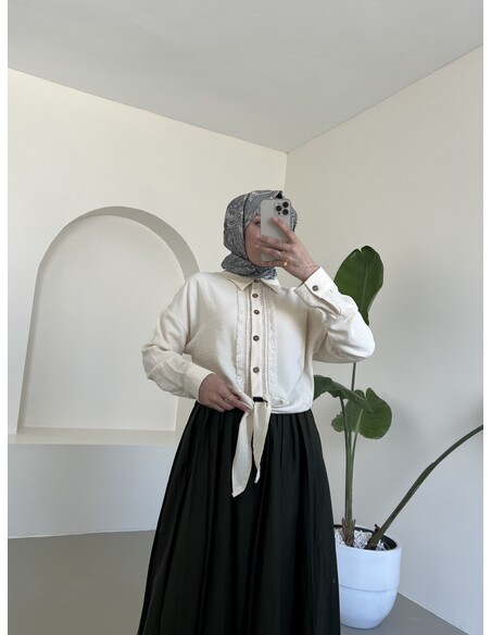 Lilyum Etek ve Gömlek İkili Takım