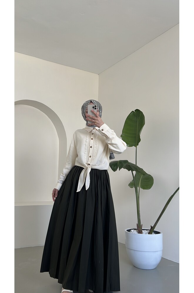 Lilyum Etek ve Gömlek İkili Takım