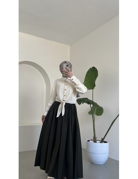 Lilyum Etek ve Gömlek İkili Takım