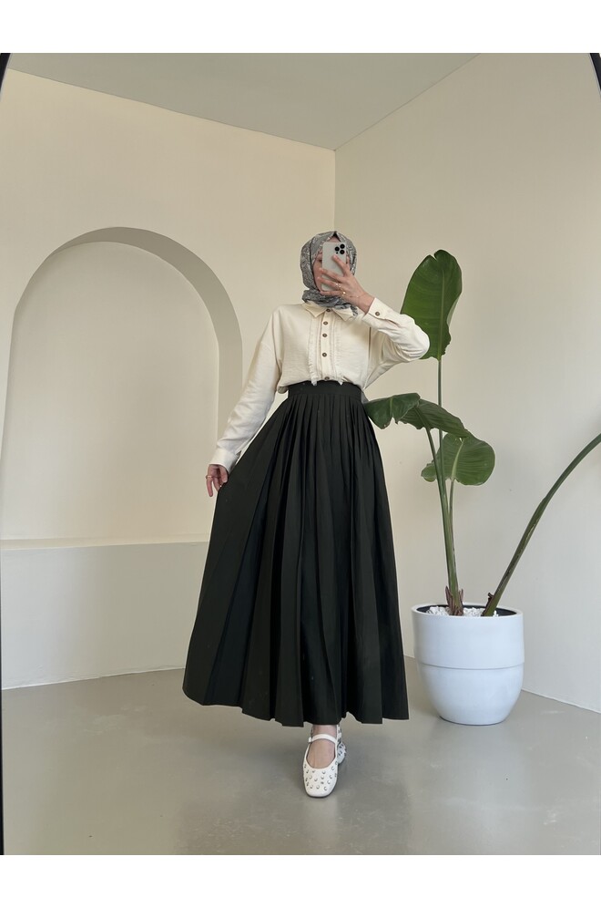 Vera Paraşüt Etek - Haki