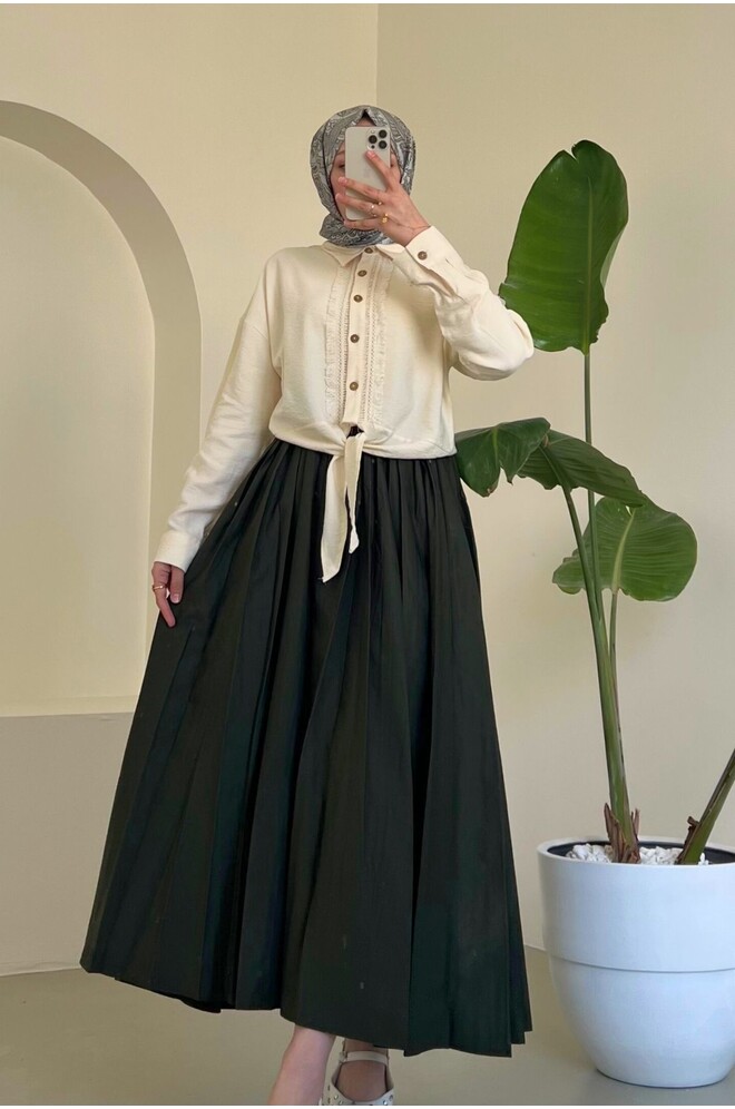 Vera Paraşüt Etek - Haki