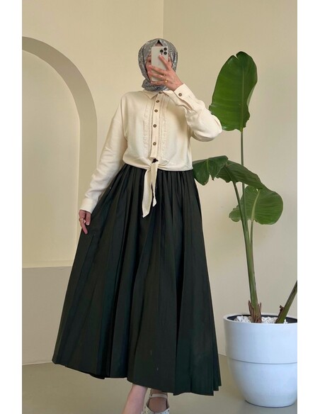 Vera Paraşüt Etek - Haki