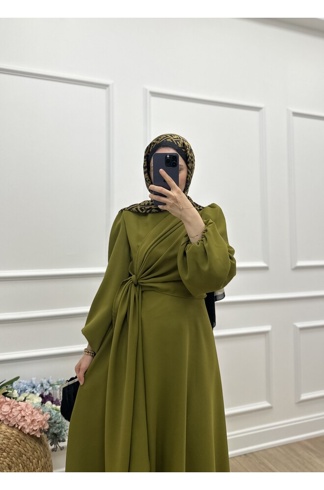 Nova Elbise - Yağ Yeşili