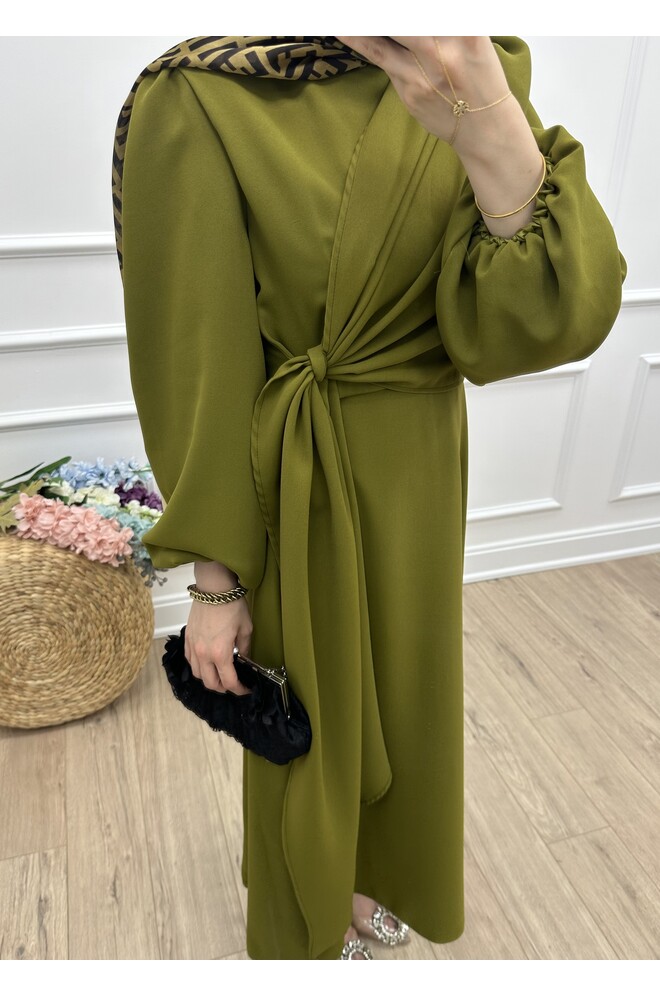 Nova Elbise - Yağ Yeşili