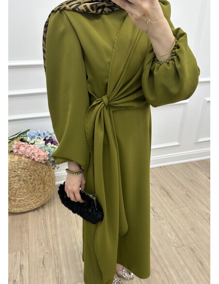 Nova Elbise - Yağ Yeşili