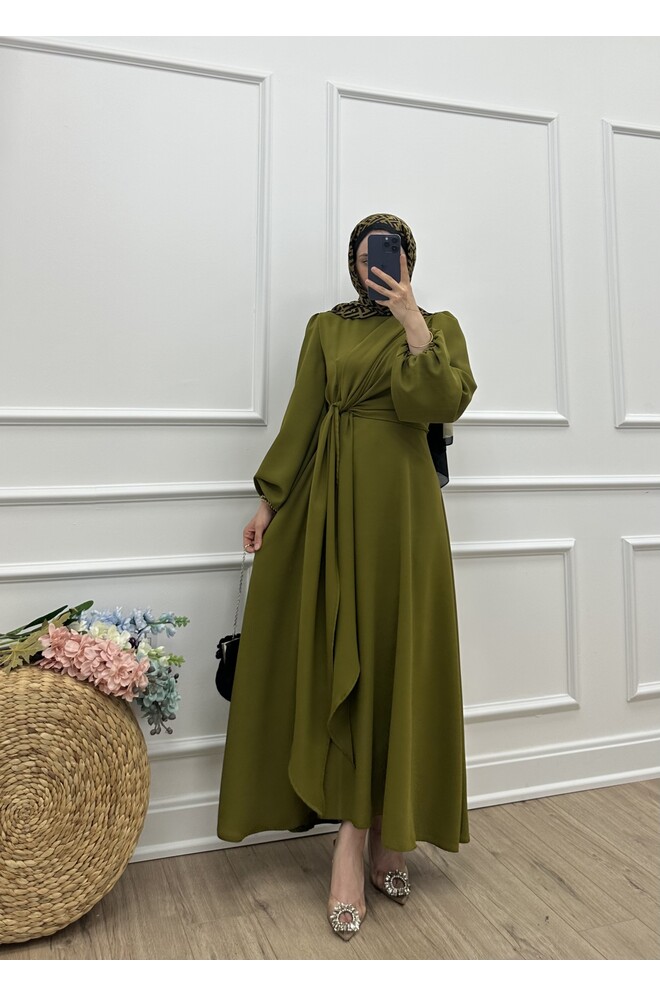 Nova Elbise - Yağ Yeşili