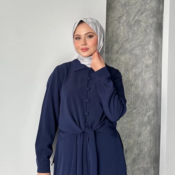 Melis İtalyan Krep İkili Takım - Lacivert
