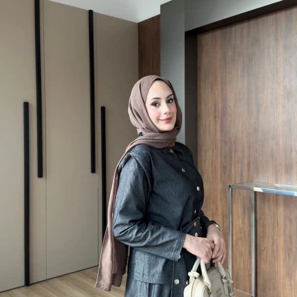 Dora Gold Düğmeli İkili Kot Takım Siyah